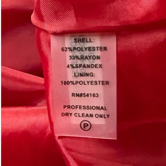 Calvin Klein Womens Shift Dress Red Pleated Scoop Neck Sleeveless Stretch 6 - Picture 6 of 8